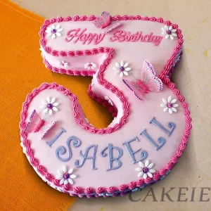 3 Years Digit Cake
